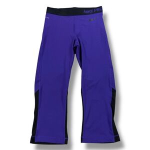 NWOT Nike Pro Women's Hypercool Capri‎ Running Tights Size Medium M Purple